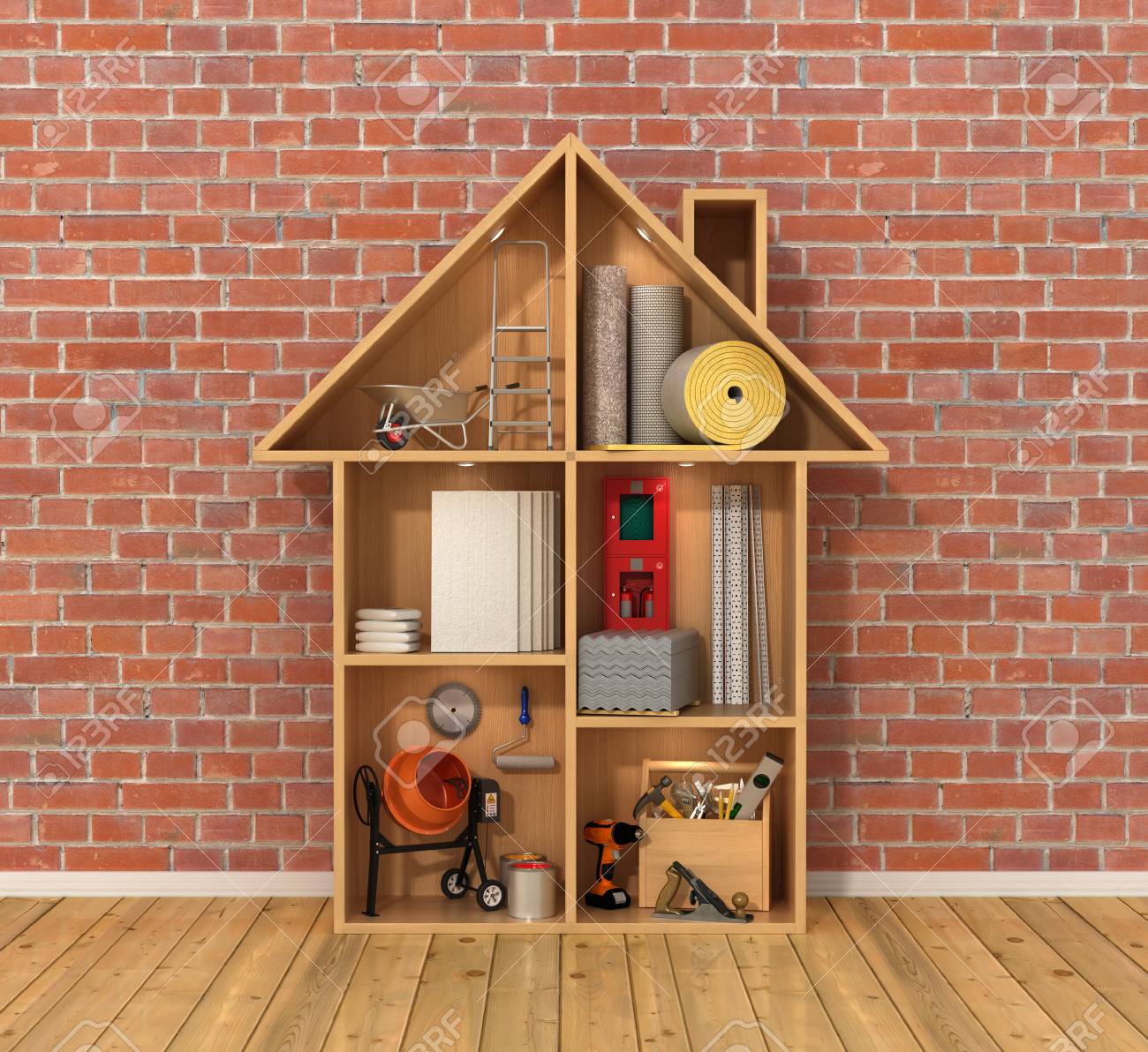 dollhouse construction materials