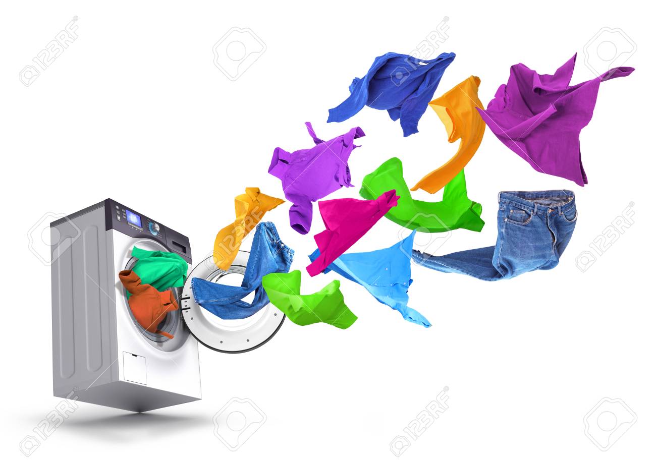 明るいものは白い Background2 の洗濯機から離陸します の写真素材 画像素材 Image 87755459