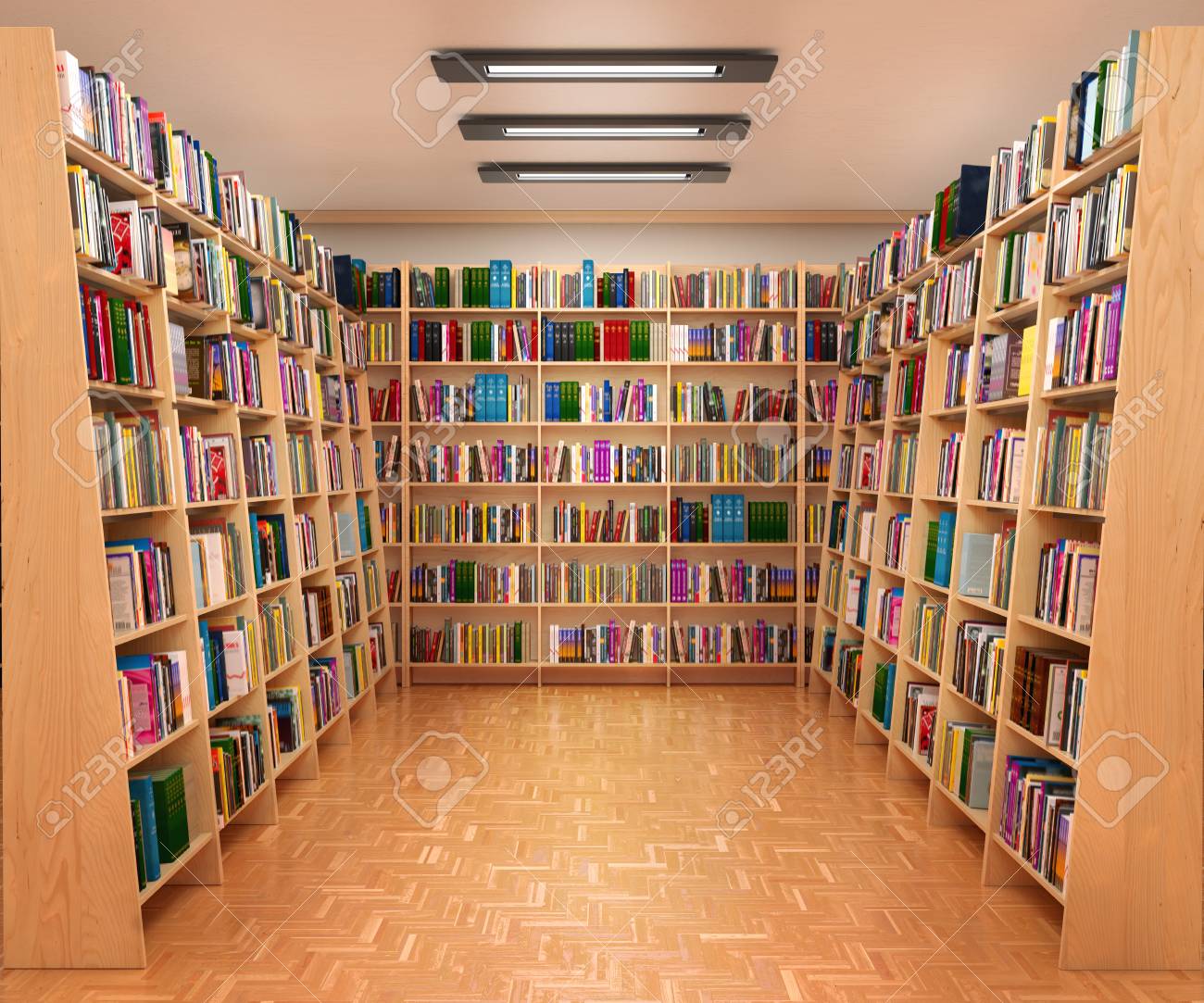 本屋の本棚 3dイラスト の写真素材 画像素材 Image