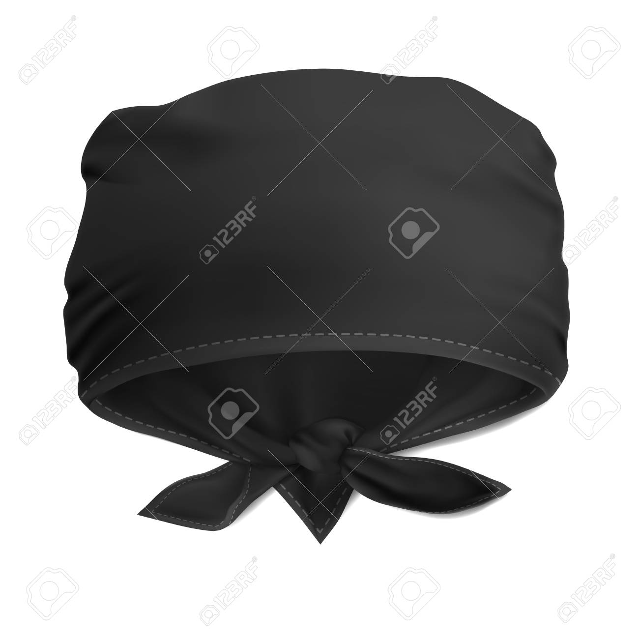 Download Vector Mock Up Black Bandana Buff For Head Stock Photo Picture And Royalty Free Image Image 107503723
