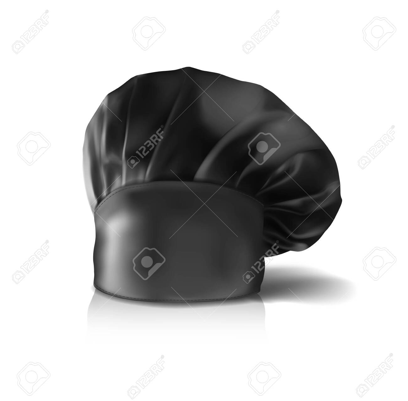 Download Black Chef S Hat Form For Branding Mockup Vector Illustration Royalty Free Cliparts Vectors And Stock Illustration Image 156666860