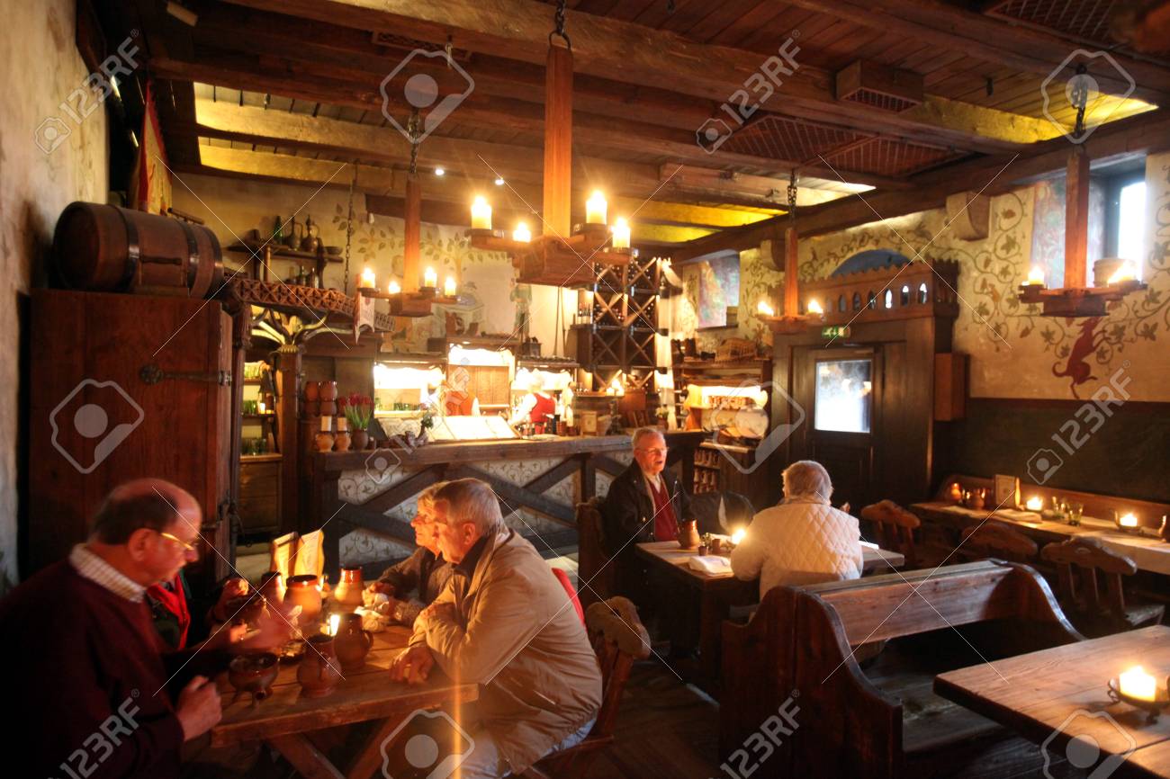 A Restaurant In The Old Town Of Tallinn In Estonia In The Baltic