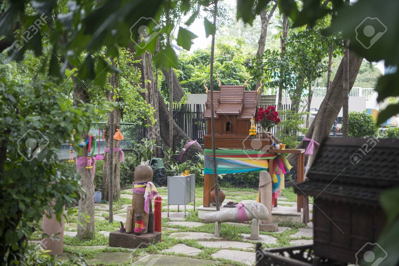 The Bangkok Phallic Shrine With Lots Of Wooden Penis At Pratunam.. Stock Photo, Picture And Royalty Free Image. Image 67935603.