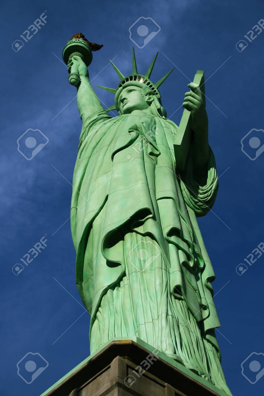 自由の女神像 アメリカでは アメリカのシンボル アメリカ合衆国 ニューヨーク の写真素材 画像素材 Image