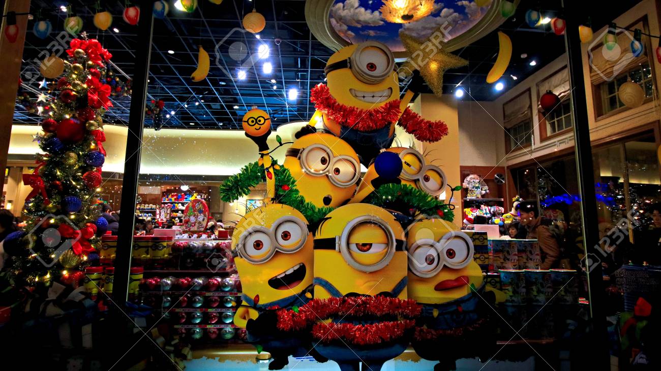 Immagini Minions Natale.Immagini Stock Osaka Giappone 1 Dicembre 2017 Statua Di Happy Minions Situata Negli Universal Studios Japan Minions Sono Personaggi Famosi Dell Animazione Cattivissimo Me Image 91351848