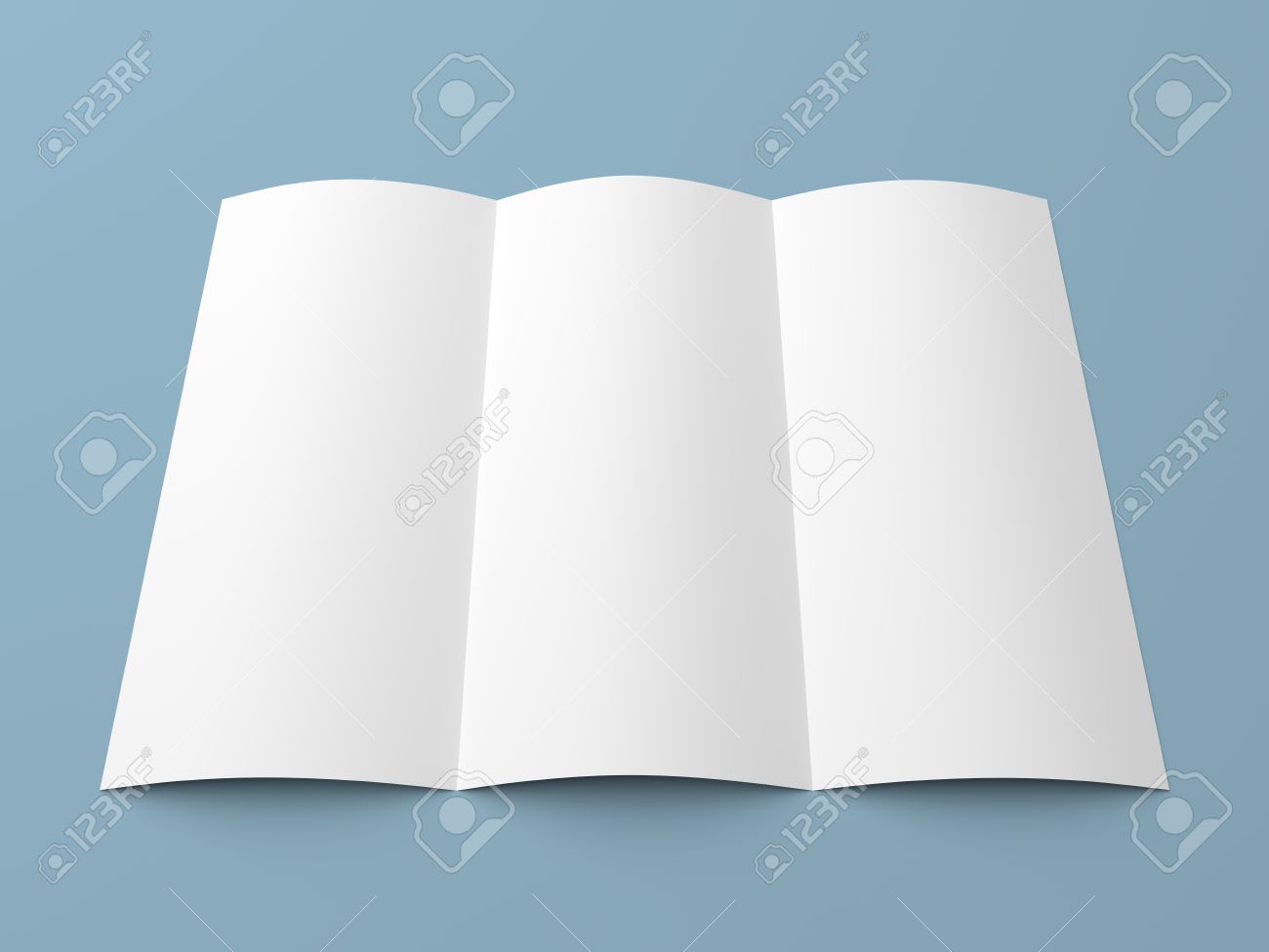 blank tri fold brochure