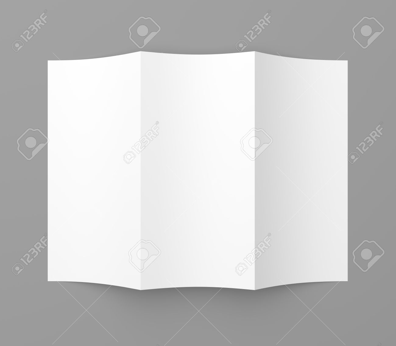 blank tri fold brochure