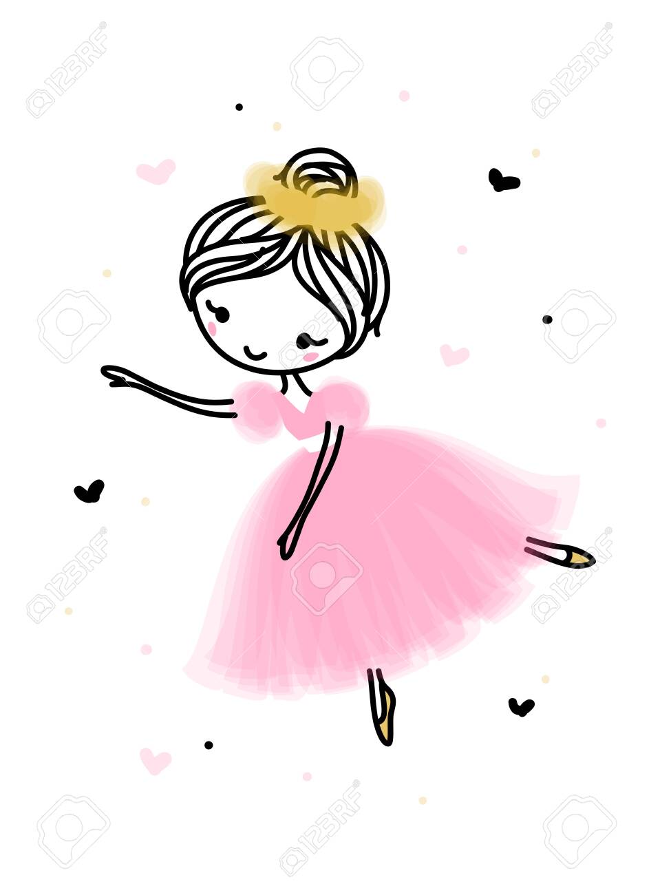 Ballerina Zeichnen Kinder