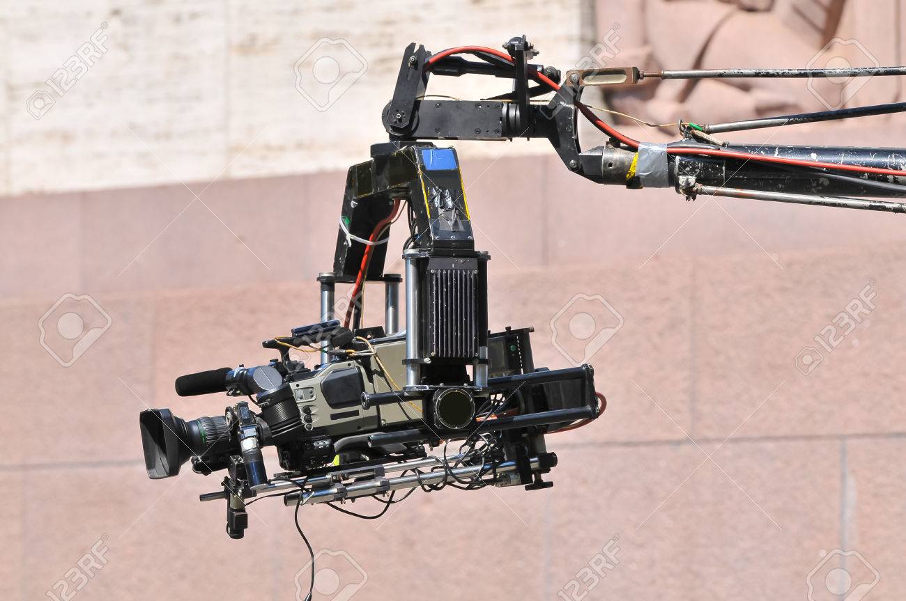 アクション カメラ クレーン の写真素材 画像素材 Image