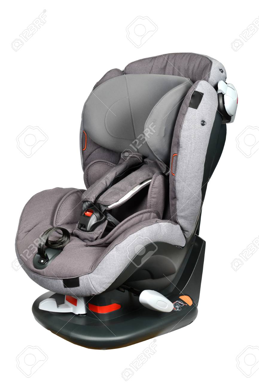 Gray Baby Car Seat With Isofix System