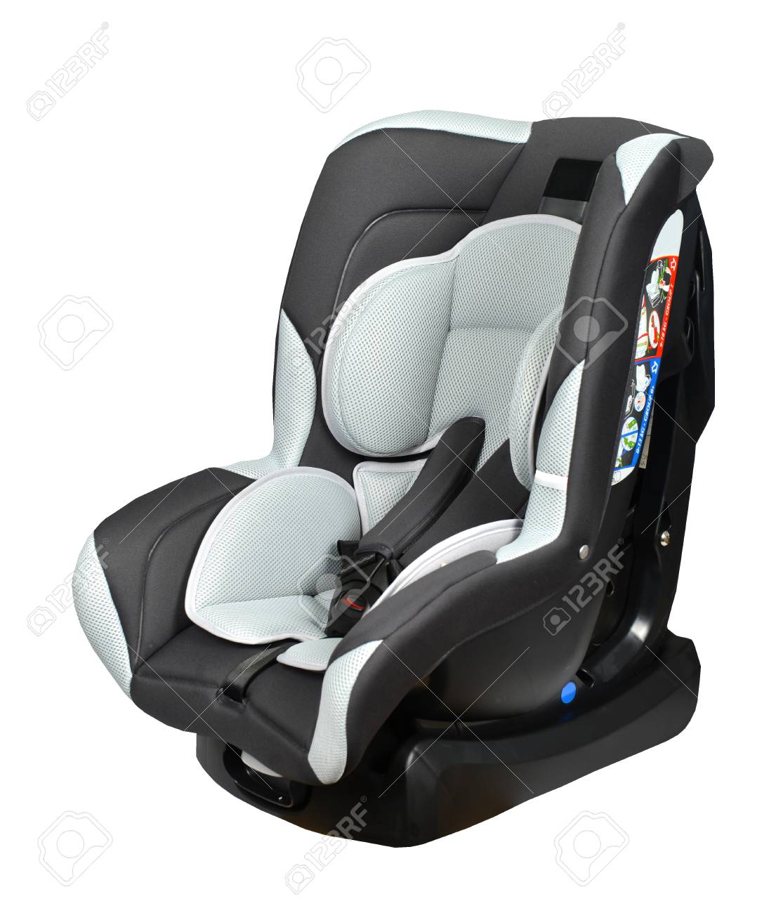Gray Baby Car Seat With Isofix System