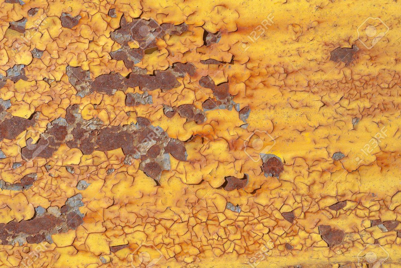 surface of rusty iron with remnants of old paint texture background old paint