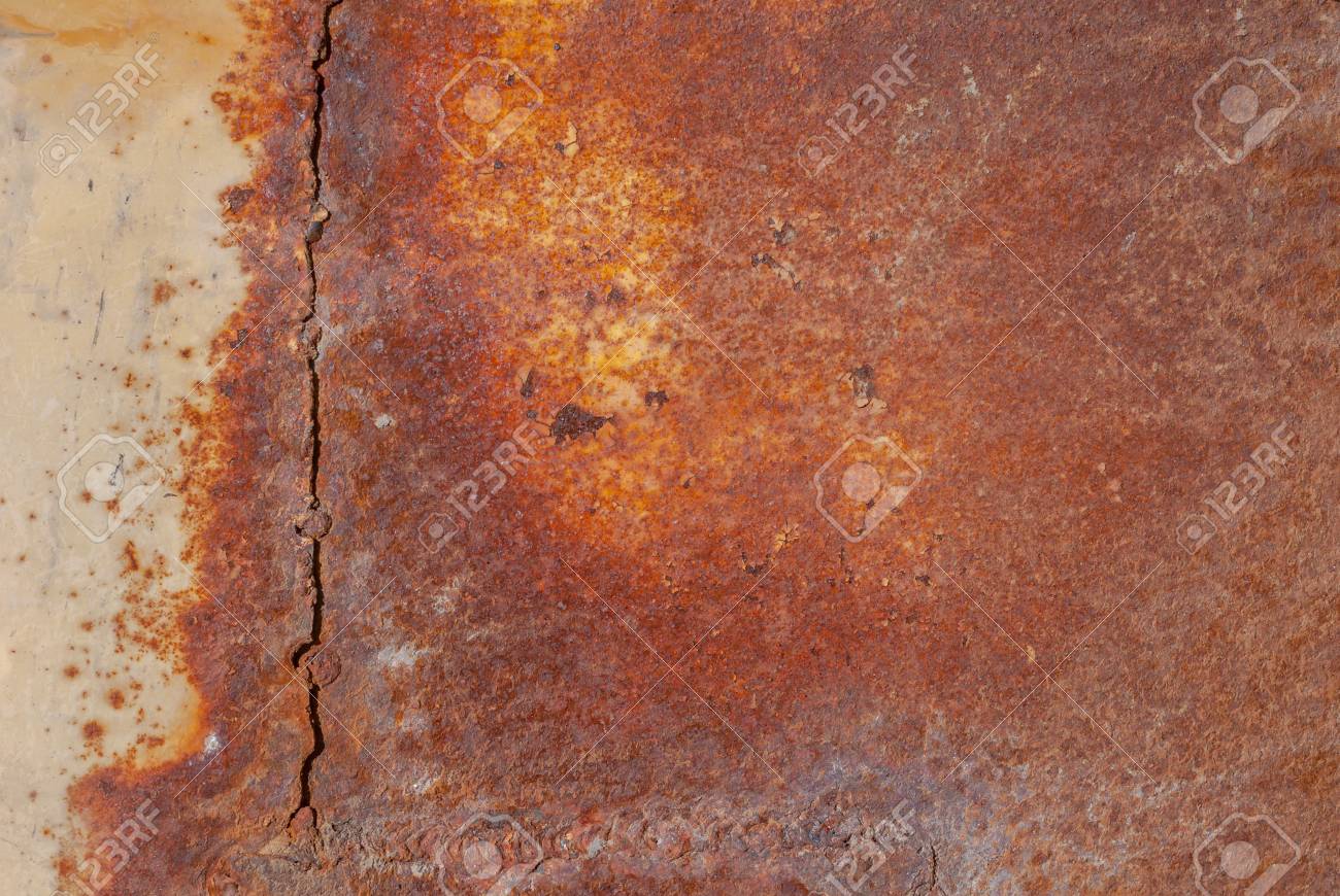 Rusty Iron Surface Covered With Old Chipped Yellow Color Paint Stock Photo Picture And Royalty Free Image Image 92209504