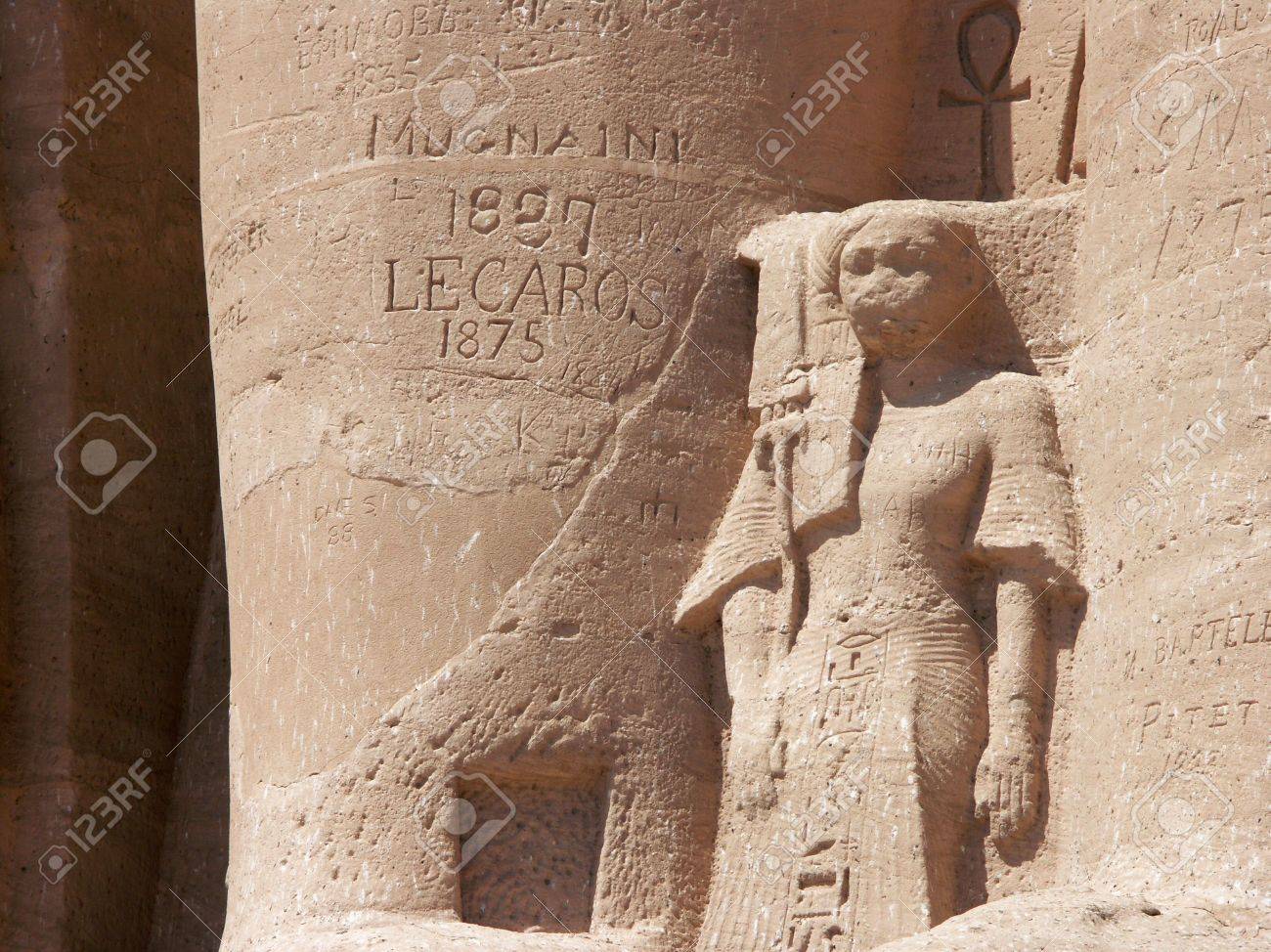 Ancient Graffiti At Abu Simbel Egypt Stock Photo Picture And Royalty Free Image Image 605787