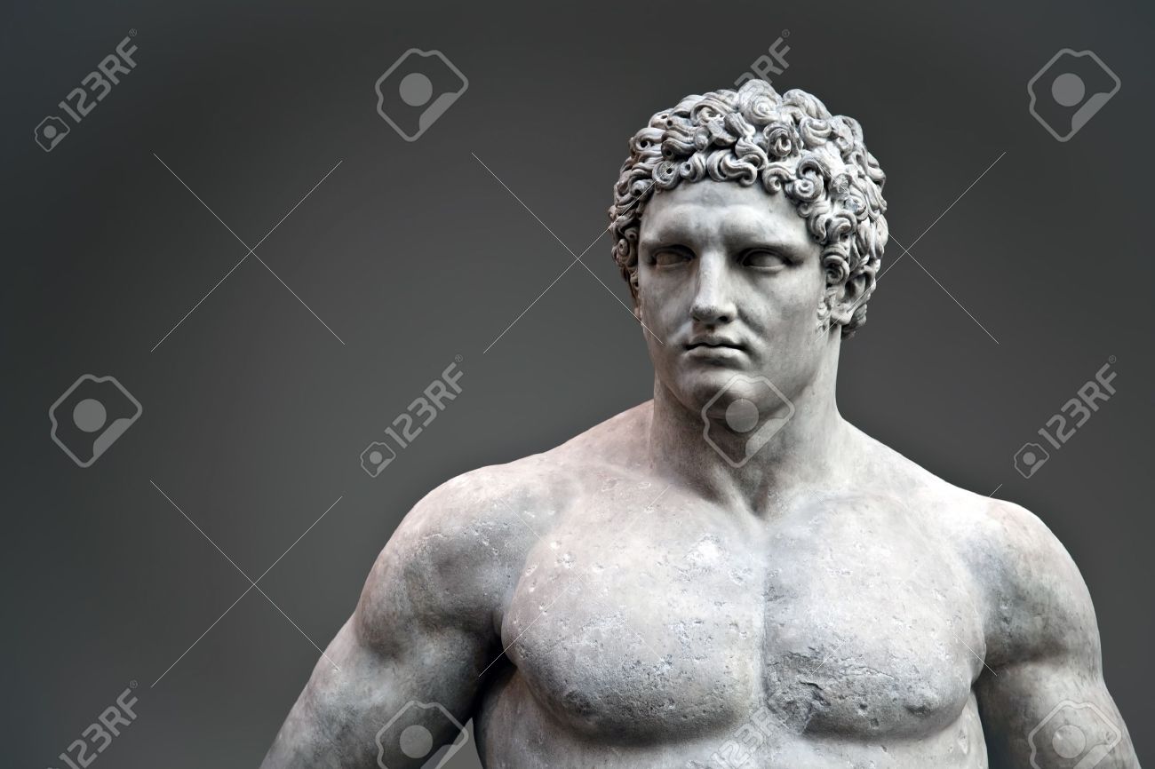 Marble Statue Of A Youthful Hercules A D Stock Photo Picture And Royalty Free Image Image