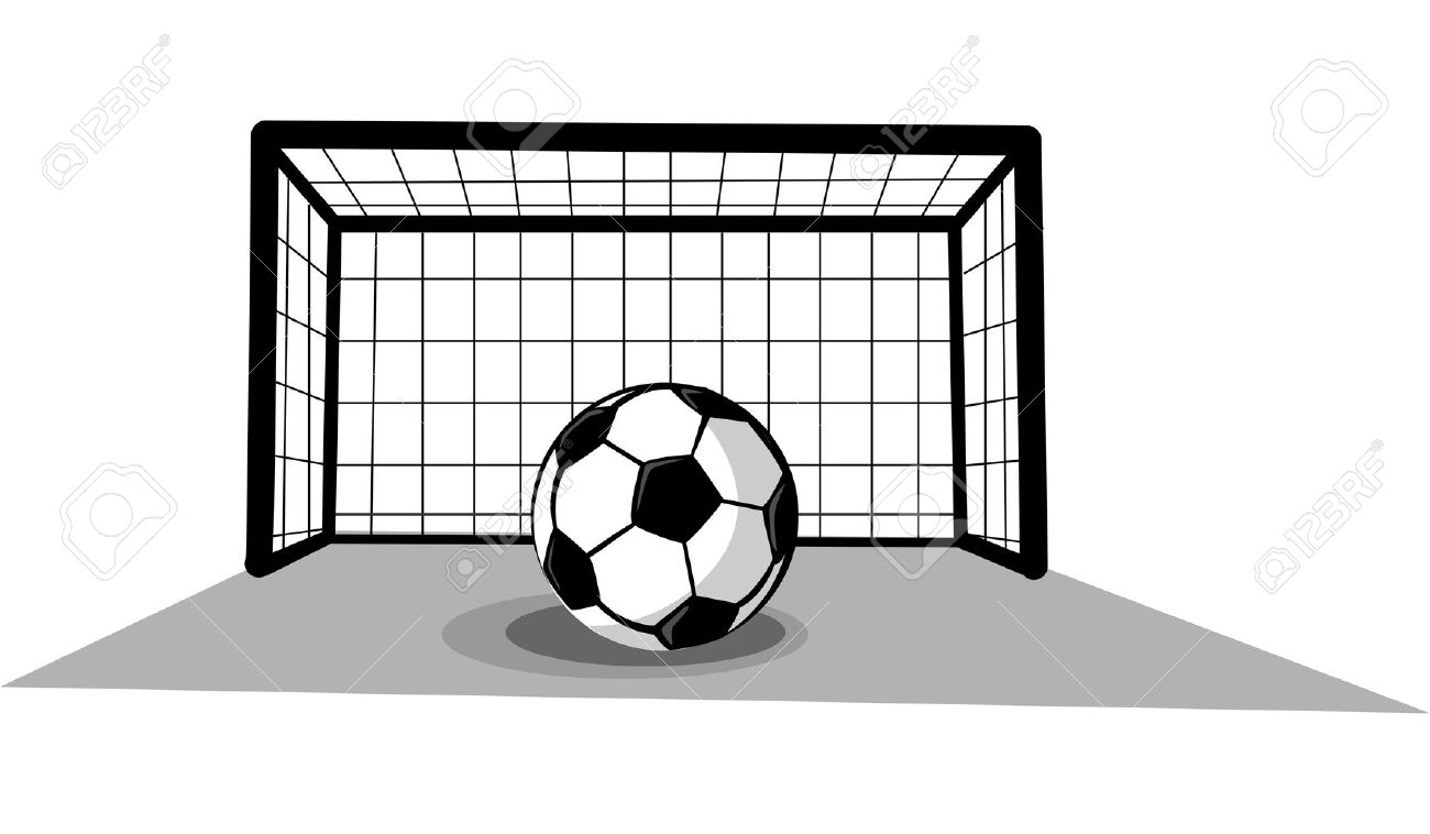 Football Goal Royalty Free Stock SVG Vector and Clip Art