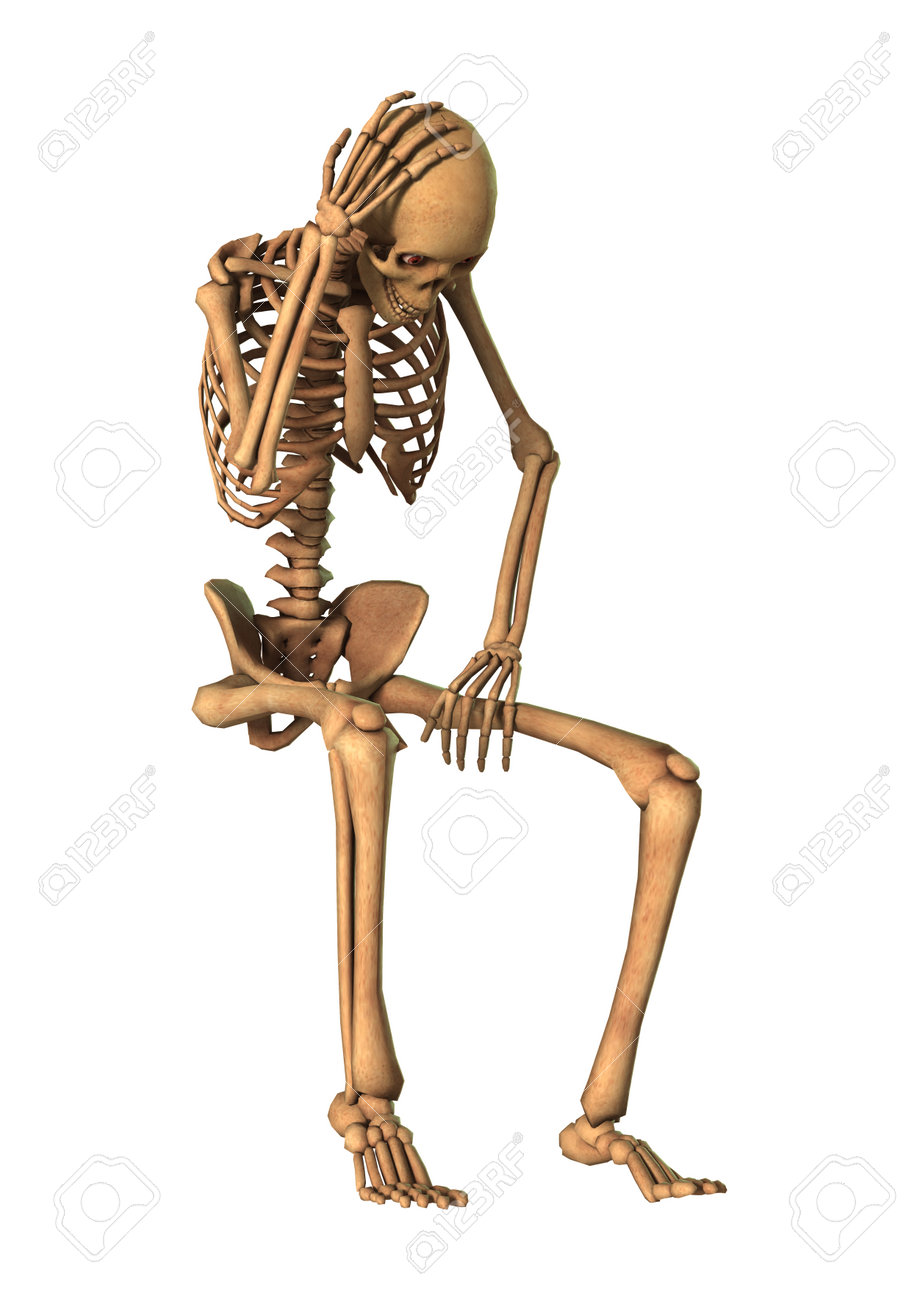Representacion 3d De Un Esqueleto Humano Aislado En El Fondo Blanco Fotos Retratos Imagenes Y Fotografia De Archivo Libres De Derecho Image 81083702