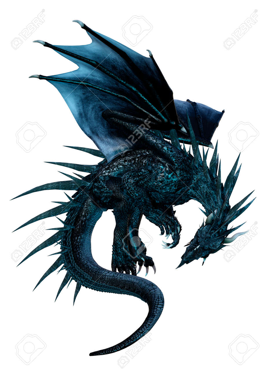 3d Rendering Of A Fantasy Dragon Isolated On White Background Stock Photo Picture And Royalty Free Image Image