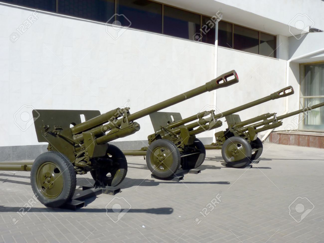 soviet anti tank guns of times of world war ii stock photo picture