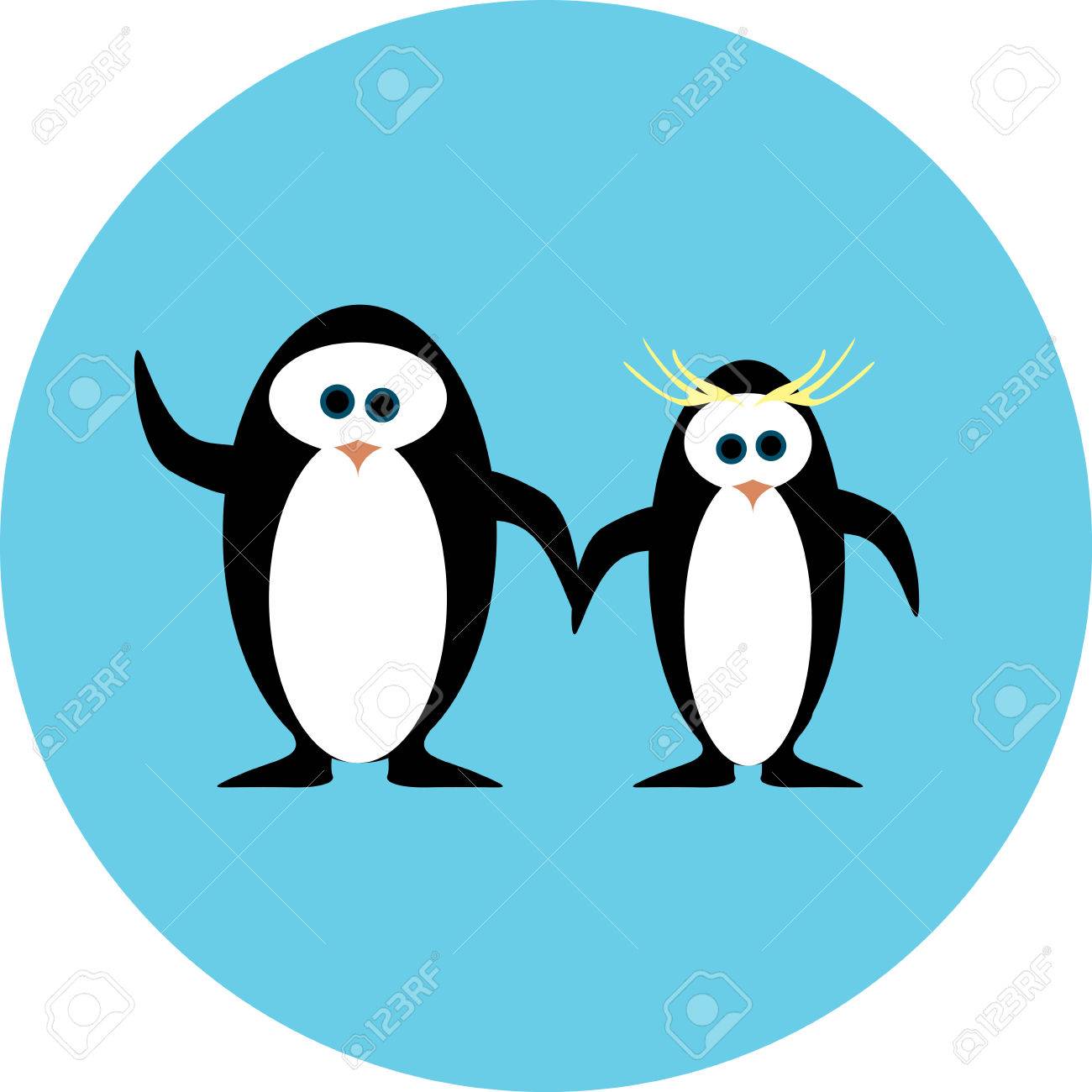 南極アイコンのペンギンのイラスト素材 ベクタ Image