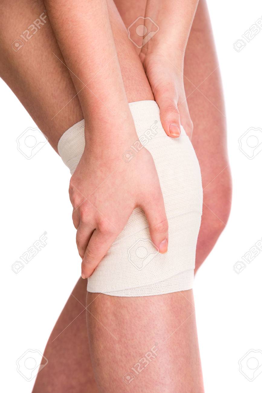 Female Is Wrapping Her Knee Injury With Bandage Stock Photo Picture And Royalty Free Image Image Female Is Wrapping Her Knee Injury With Bandage Stock Photo Picture And Royalty Free Image Image