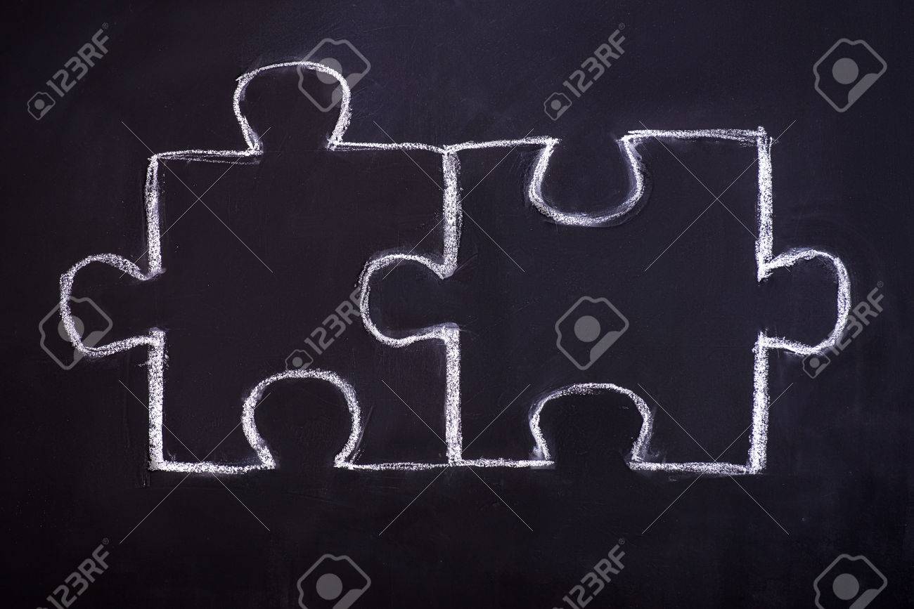 Zeichnen Puzzle Auf Tafel Business Konzept Zu Erklaren Lizenzfreie Fotos Bilder Und Stock Fotografie Image 36476403