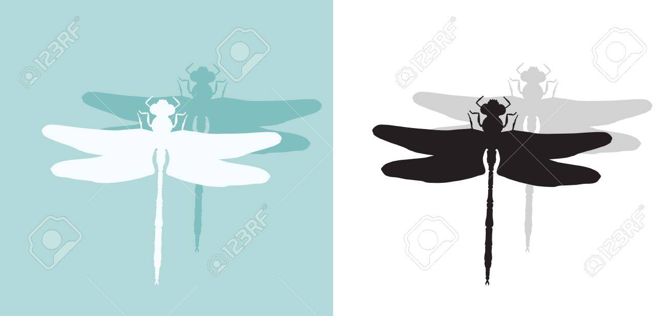 silhouette of dragonfly royalty free cliparts vectors and stock
