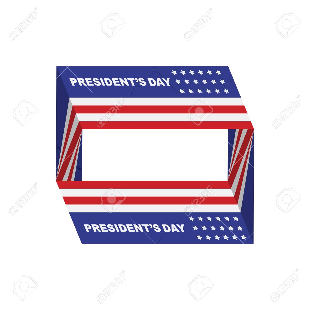 happy presidents day of usa template design element with text
