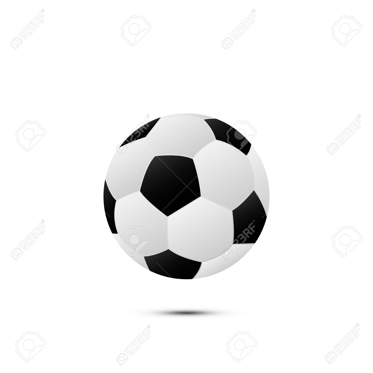 サッカーのための現実的なサッカーボール 影付きの白い背景に隔離されたボール フラット ベクトルイラストレーション サッカースポーツの要素 のイラスト素材 ベクタ Image サッカーのための現実的なサッカーボール 影付きの白い背景に隔離されたボール フラット ベクトルイラストレーション サッカースポーツの要素 のイラスト素材 ベクタ Image