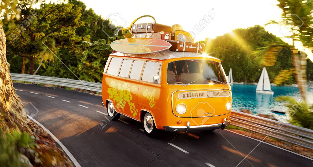 スーツケースとサーフィンを持つかわいい小さなレトロな車は 夏の日に山の間の美しい港に沿って道路を通ります 珍しい3dイラスト 旅行と休暇のコンセプト の写真素材 画像素材 Image スーツケースとサーフィンを持つかわいい小さなレトロな車は 夏の日に山の間の美しい港に沿って道路を通ります 珍しい3dイラスト 旅行と休暇のコンセプト の写真素材 画像素材 Image