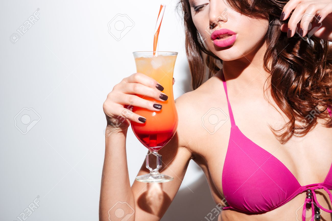 Bikini cocktail girls Smelly discharge after anus enema