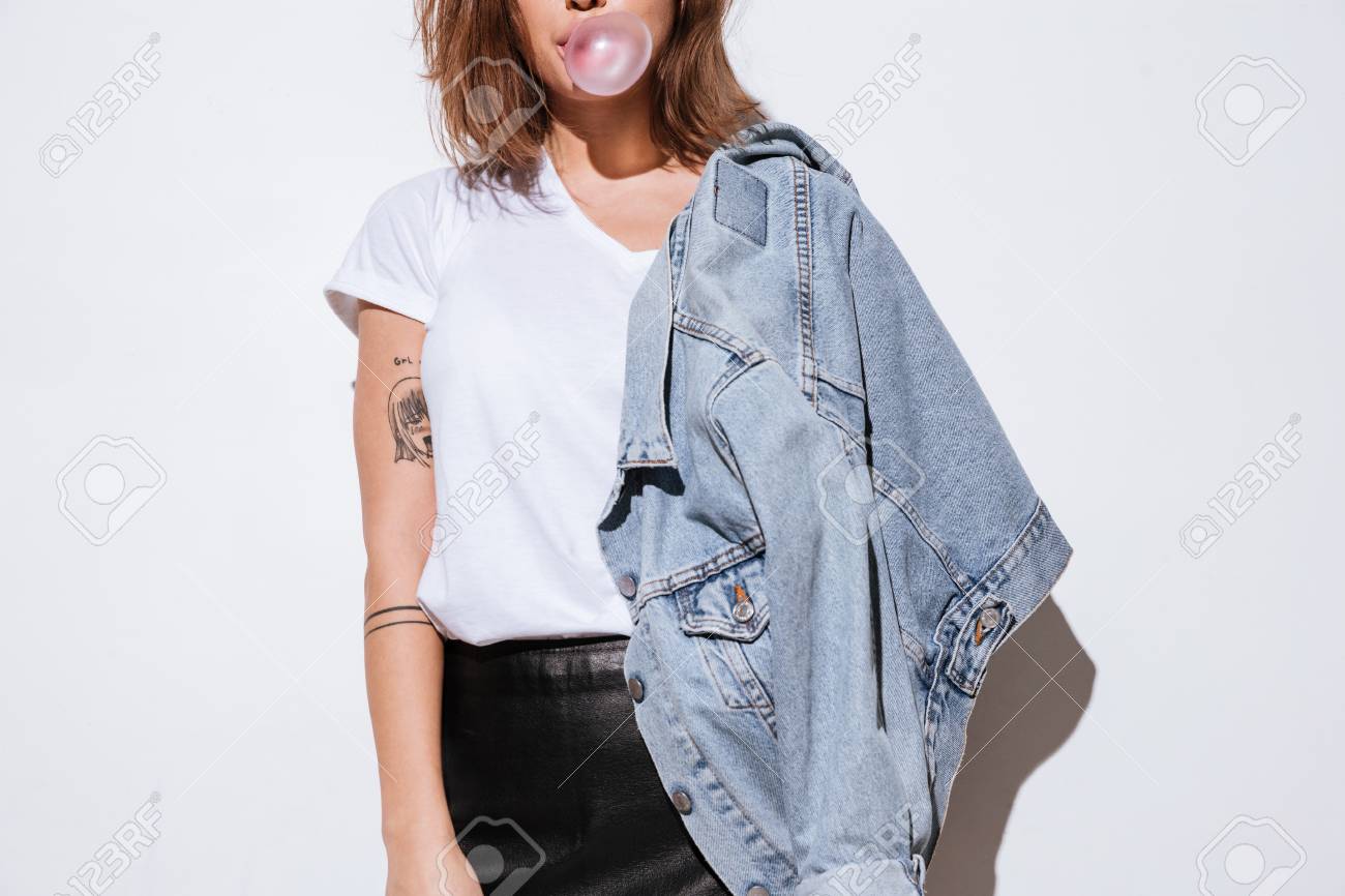 bubble jean jacket