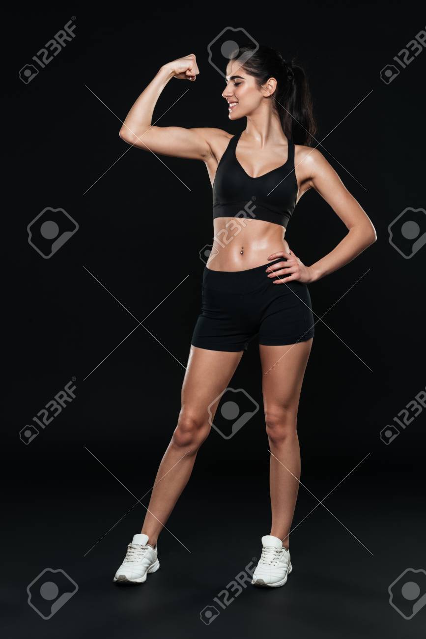 Gym Standing Over Black.. Stock Photo 