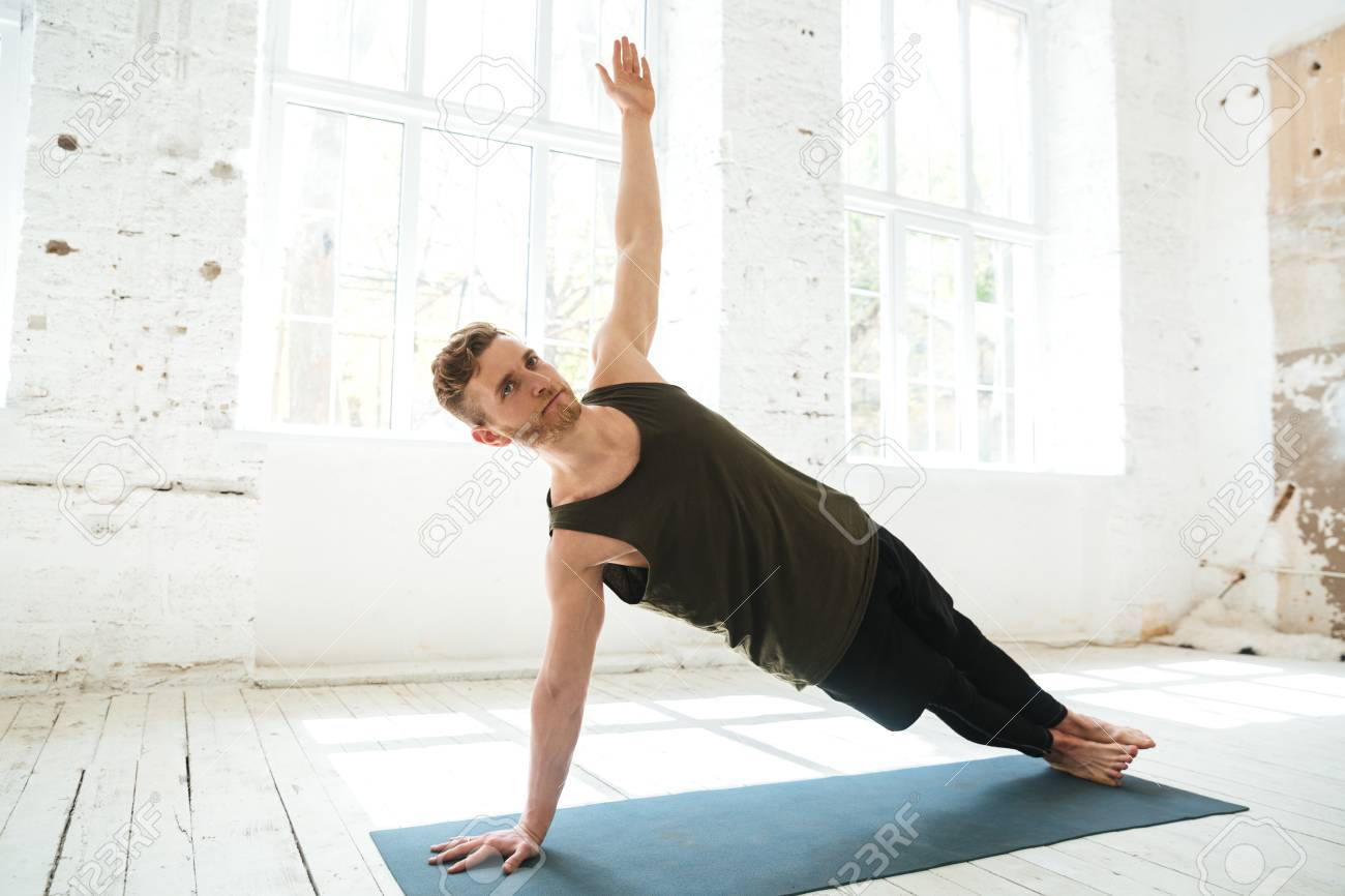 yoga on mat