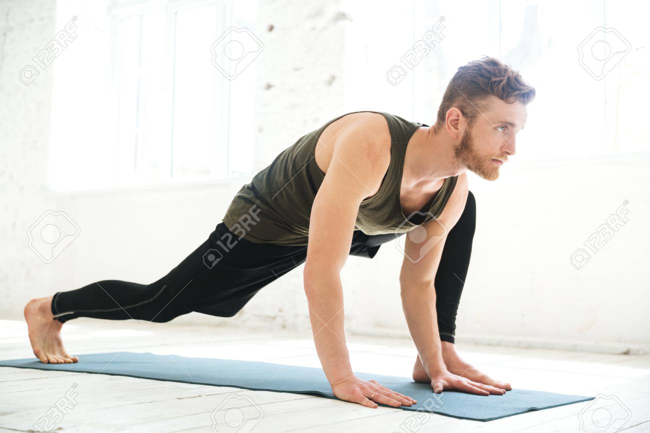 yoga on mat