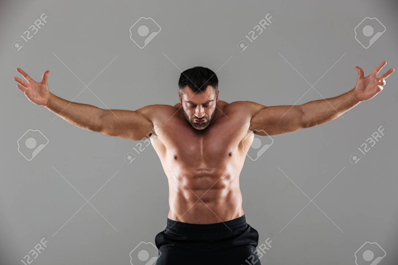 Portrait Of A Concentrated Strong Shirtless Male Bodybuilder Stock Photo Picture And Royalty Free Image Image Portrait Of A Concentrated Strong Shirtless Male Bodybuilder Stock Photo Picture And Royalty Free Image Image