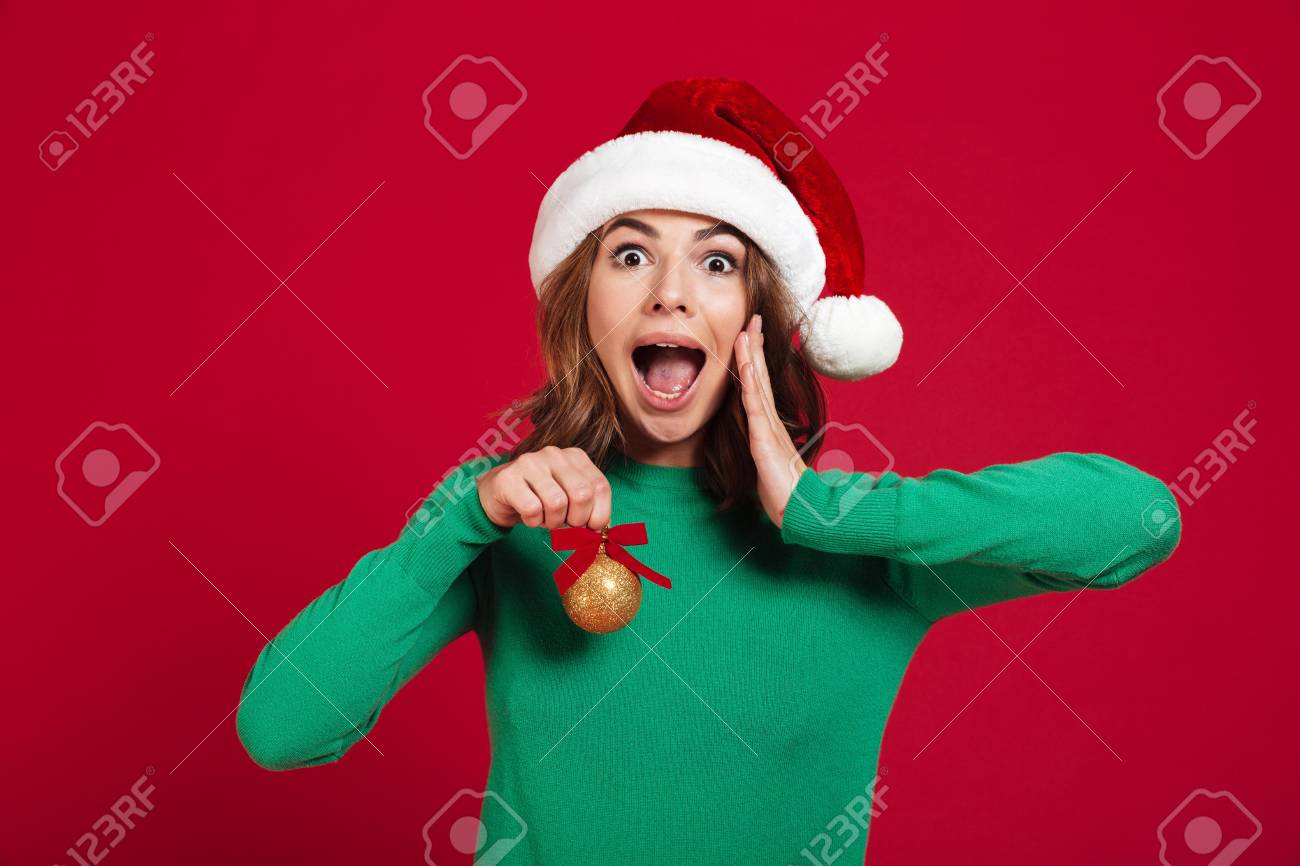 burgundy christmas hat