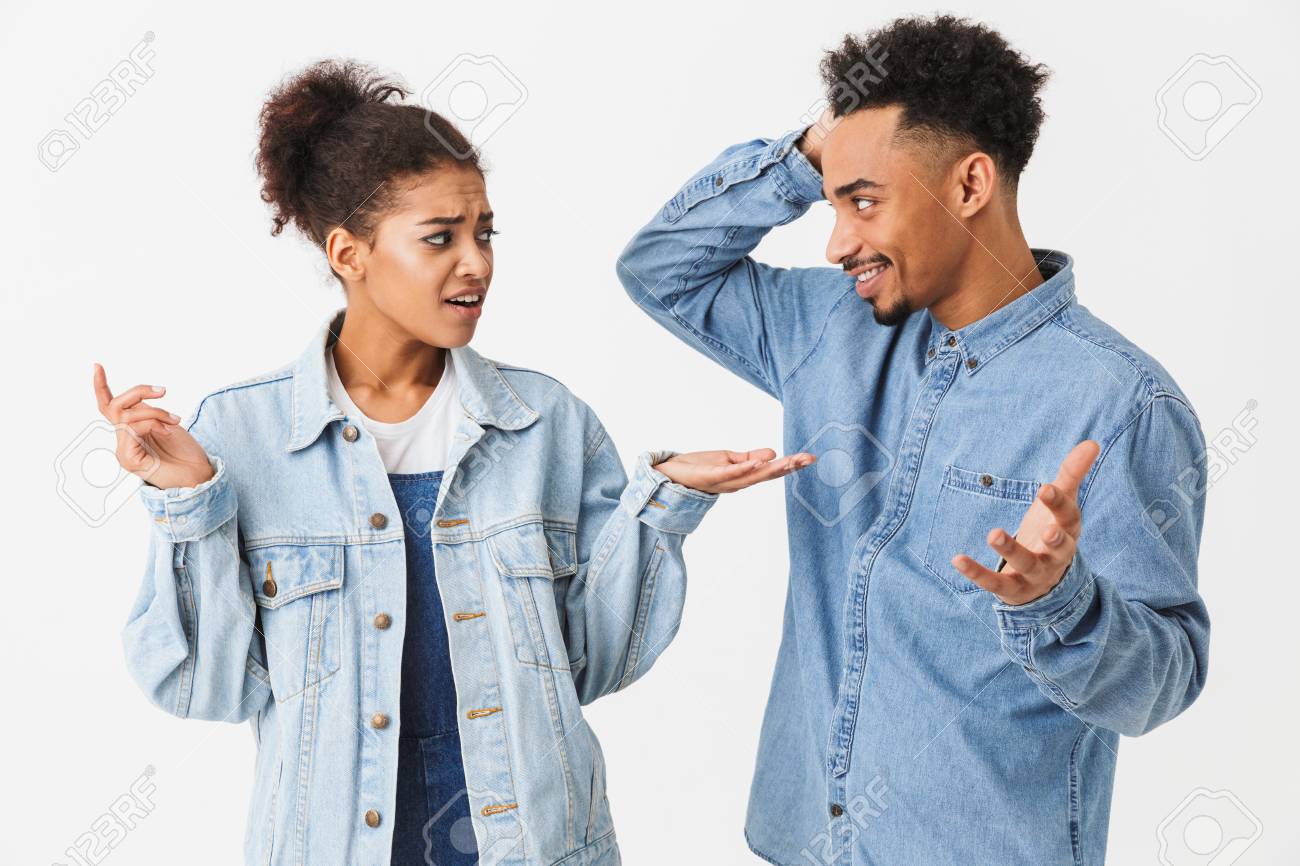 couple denim shirts