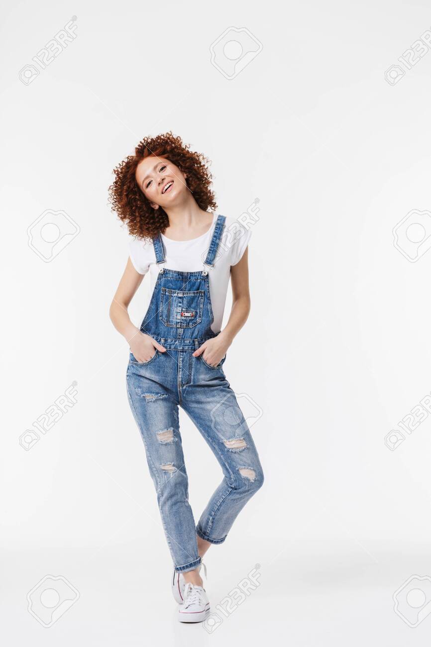 full length denim overalls