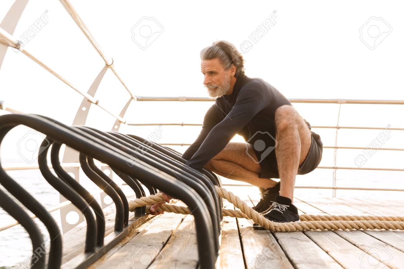 old man in tracksuit