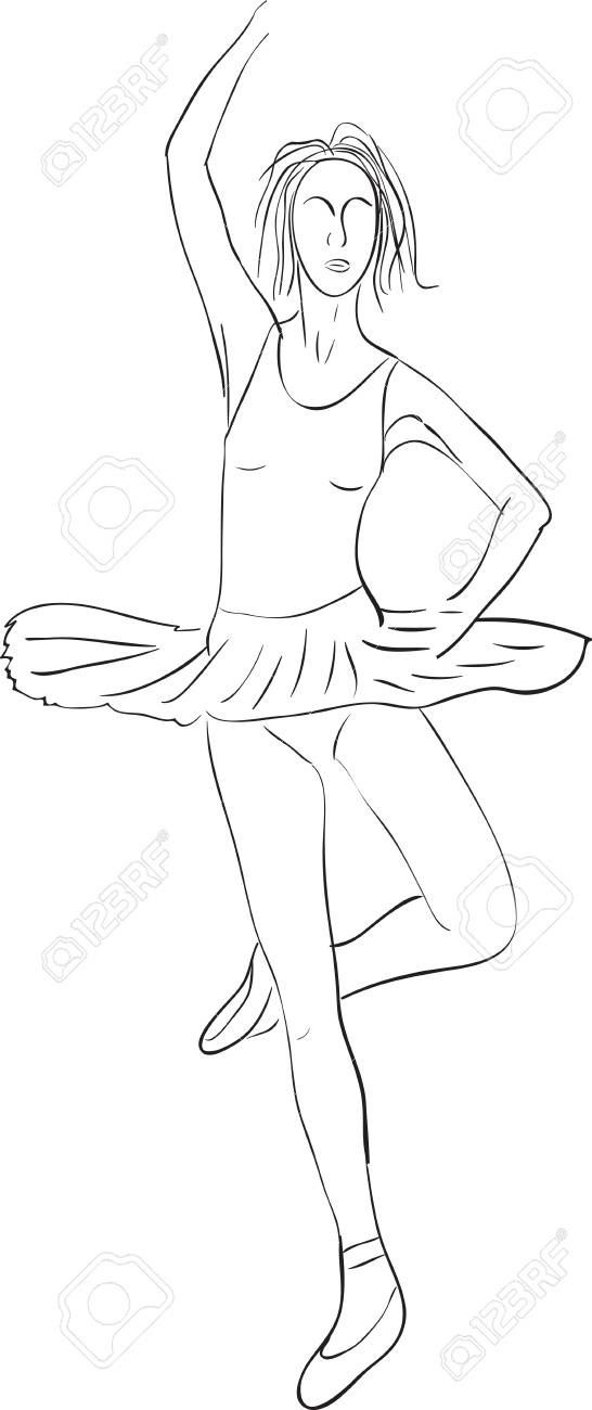 少女バレリーナの踊る簡単なアウトライン ベクトル シルエットのイラスト素材 ベクタ Image 少女バレリーナの踊る簡単なアウトライン ベクトル シルエットのイラスト素材 ベクタ Image