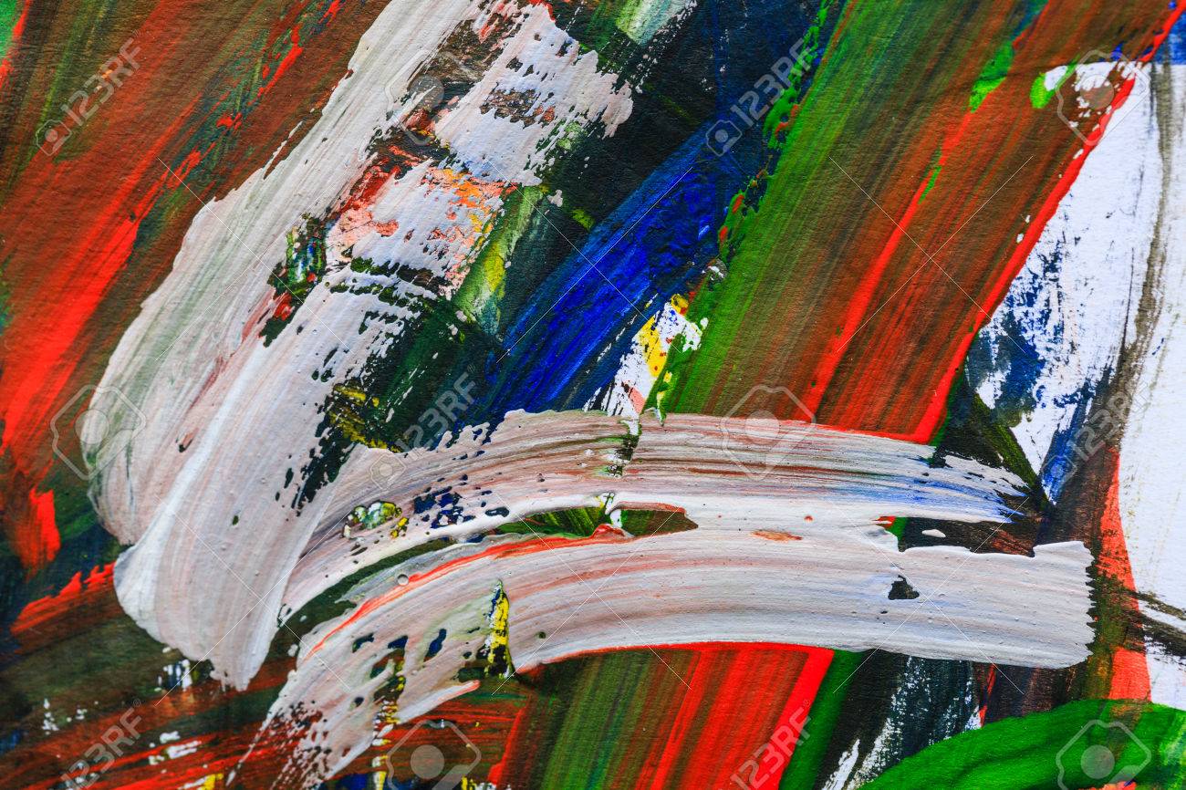 ハンドメイド 抽象画 カラフルなキャンバスアート