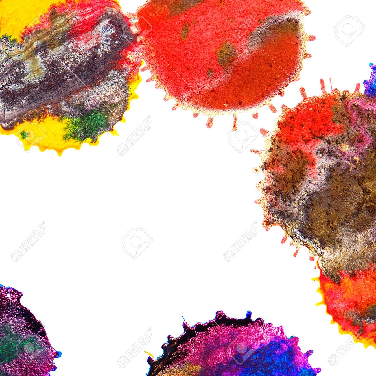 Color Red Orange Yellow Green Blue Indigo Violet Ink Stain On A White Background Elements Of Graphic Design Art Abstract Stock Photo Picture And Royalty Free Image Image 39031753