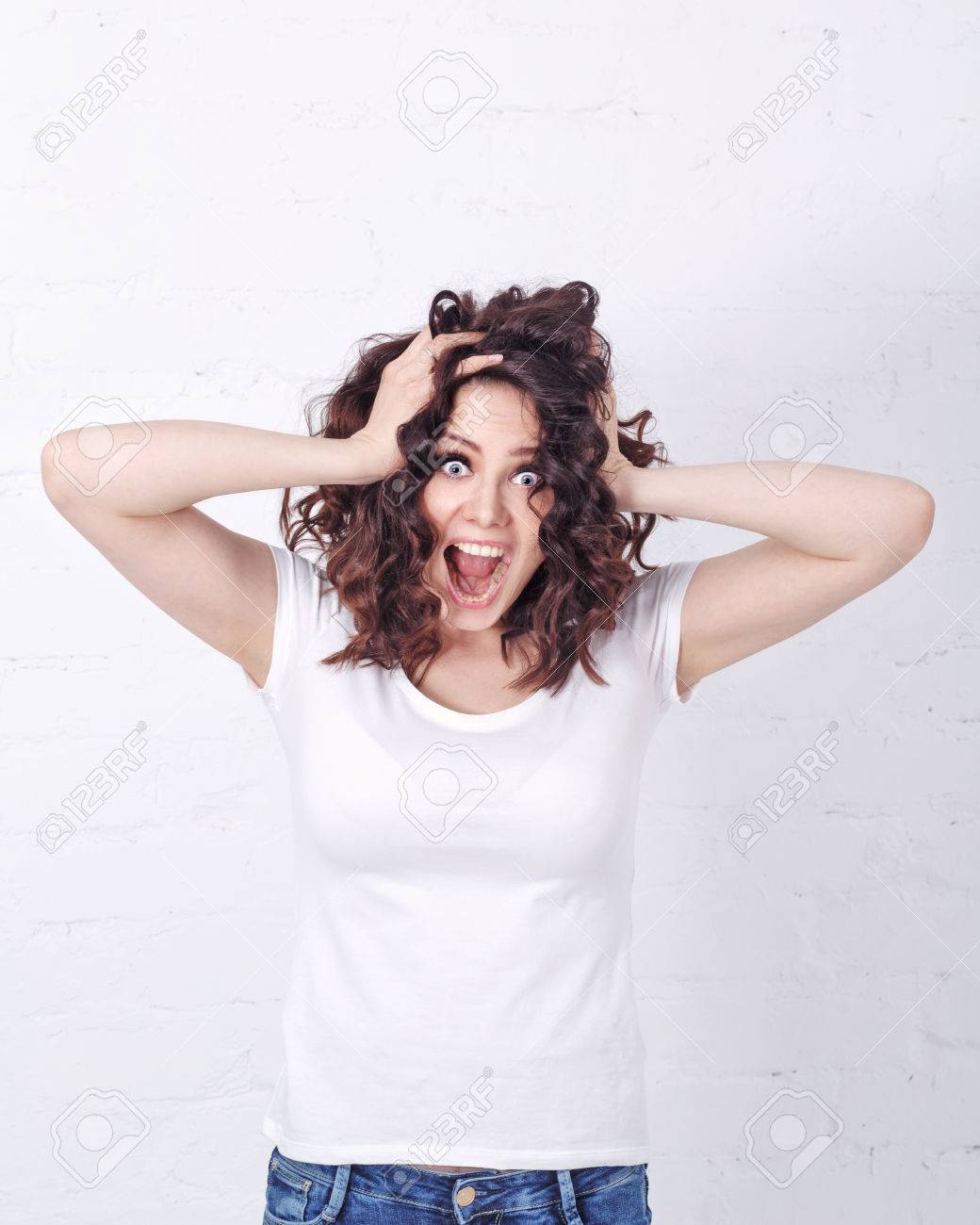Bed lesbian mature strapon Cutegirl surprise facial