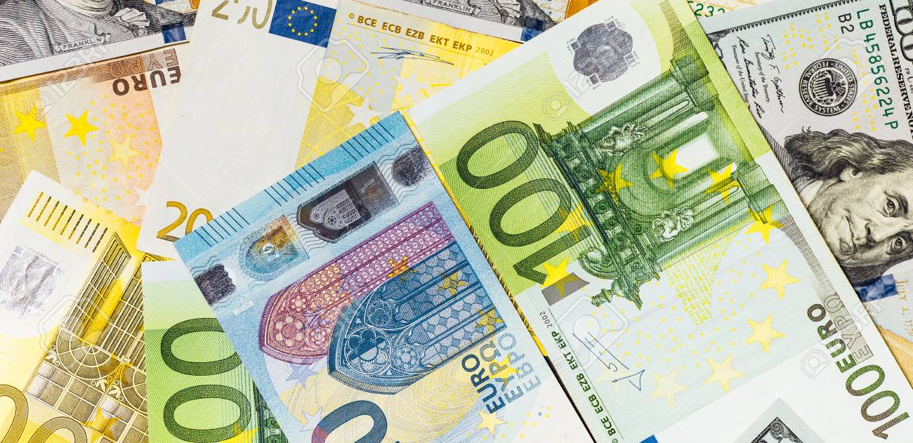 Close Up Of American Us Dollars And Euros Stock P O 96058455 Close Up Of American Us Dollars And Euros Stock P O 96058455