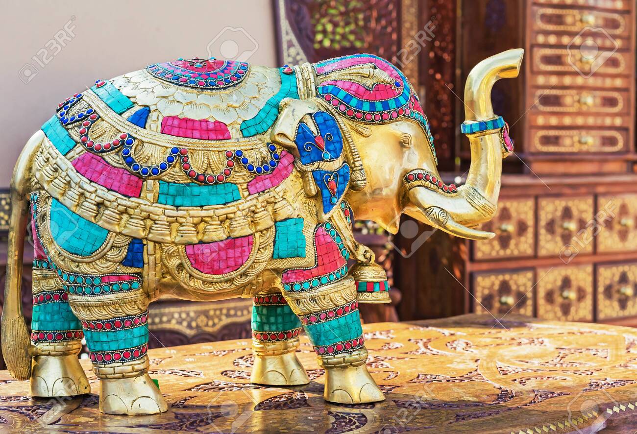 インド製の像の置物