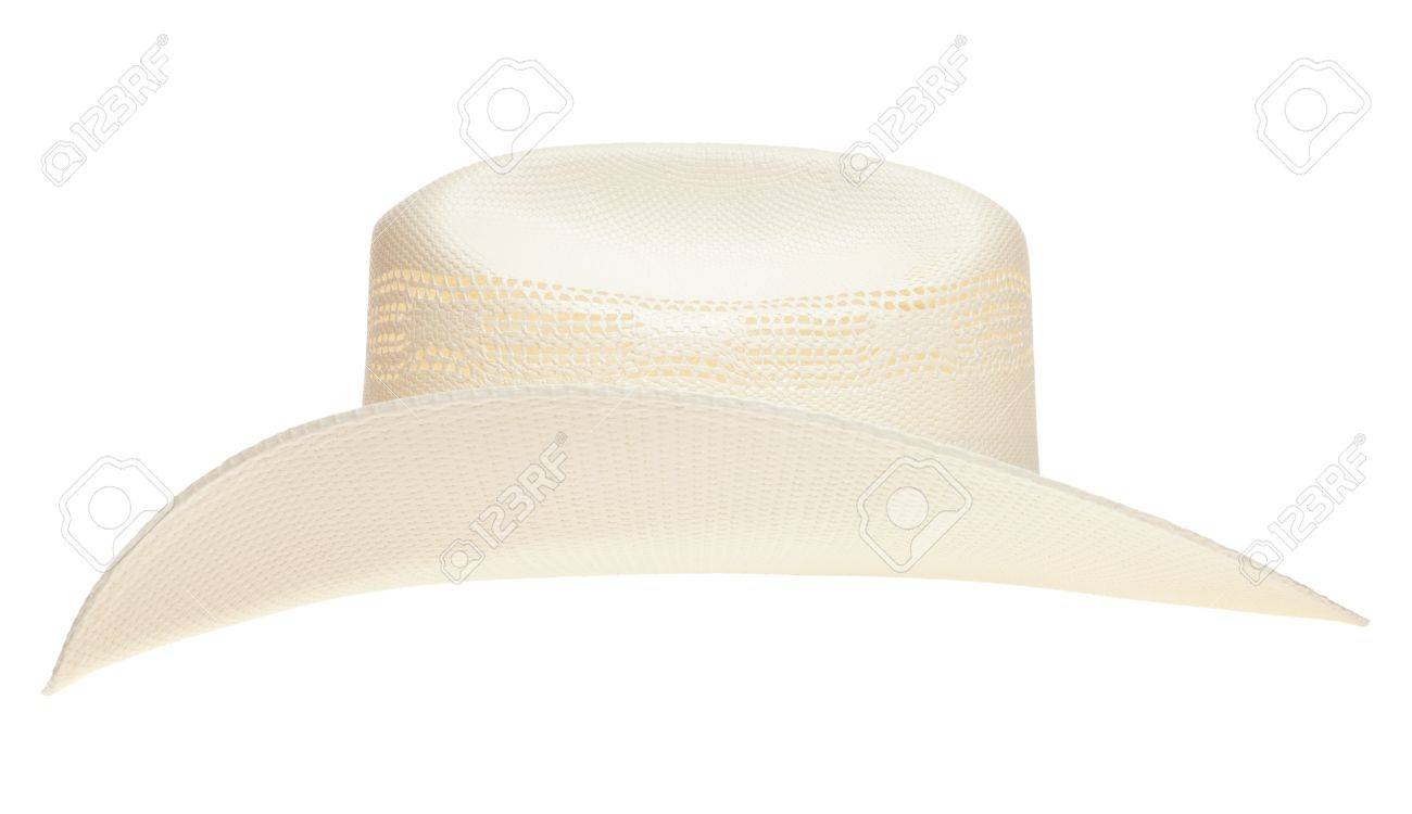 white straw cowboy hat