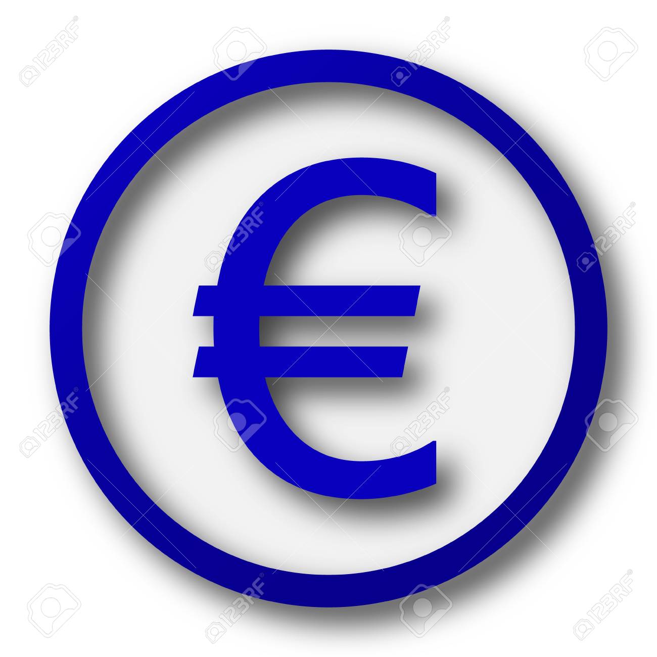 euro icon blue internet button on white background stock photo picture and royalty free image image 39867316 123rf com