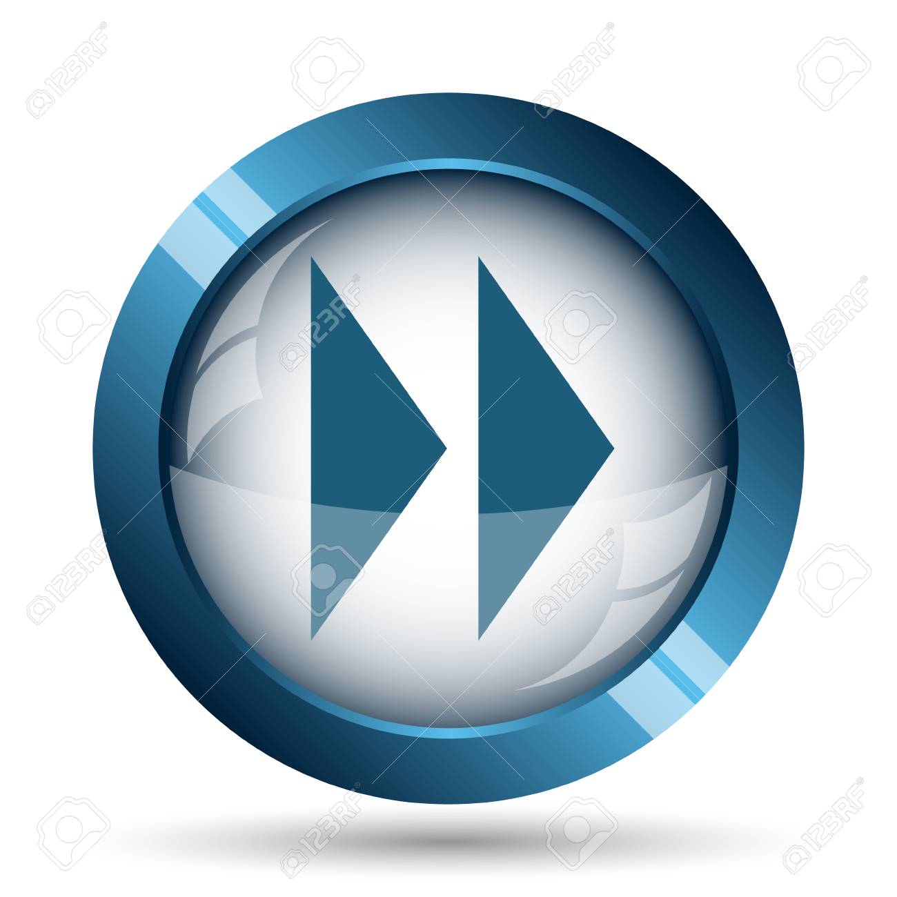 Fast Forward Sign Icon. Internet Button On White Background. Stock Photo,  Picture and Royalty Free Image. Image 47943562., image size:1300x1300