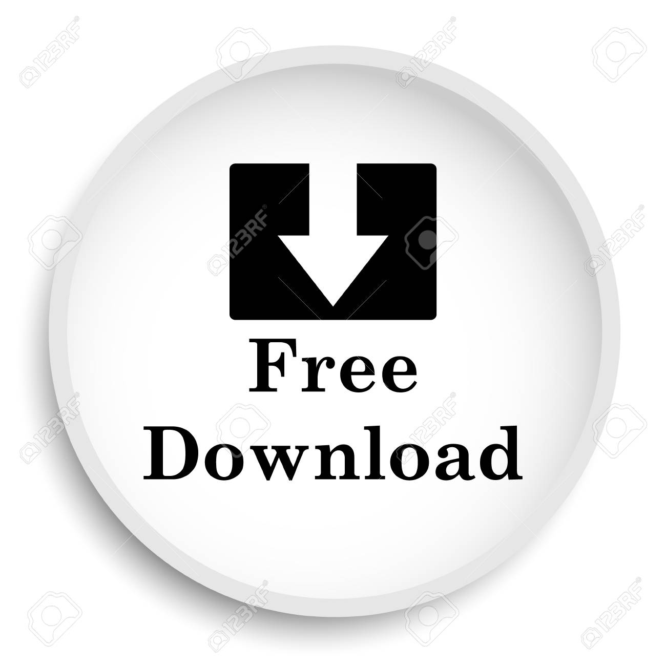 free download icon free download website button on white background download background website